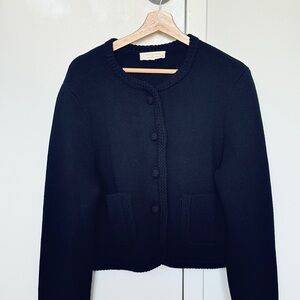 Sézane Navy Cardigan